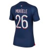 Levné Paris Saint-Germain 2023-24 Mukiele 26 Dámské Domácí Fotbalové dresy Krátký Rukáv